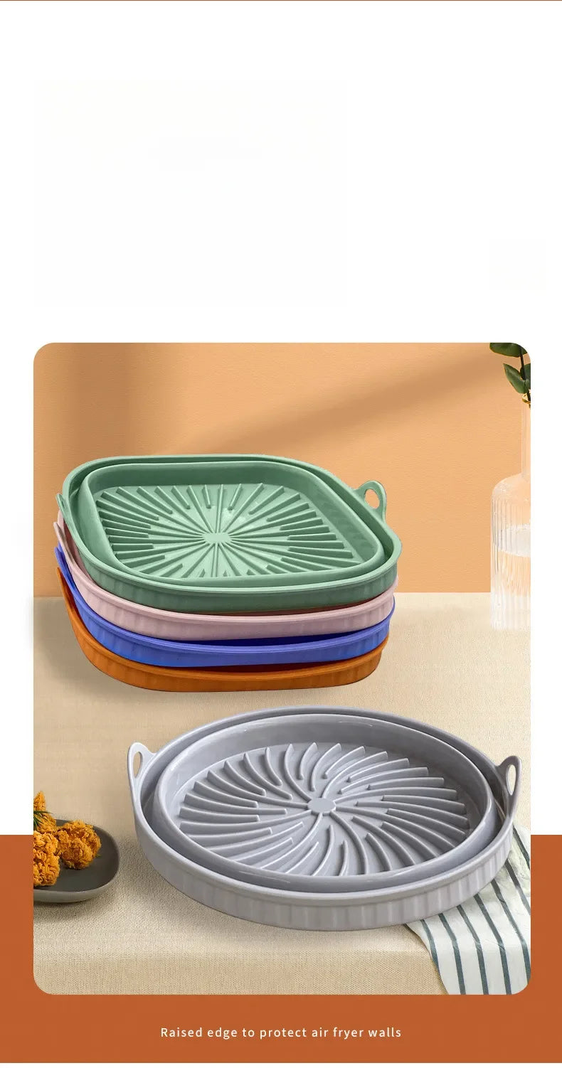 Foldable Silicone Air Fryer Pan