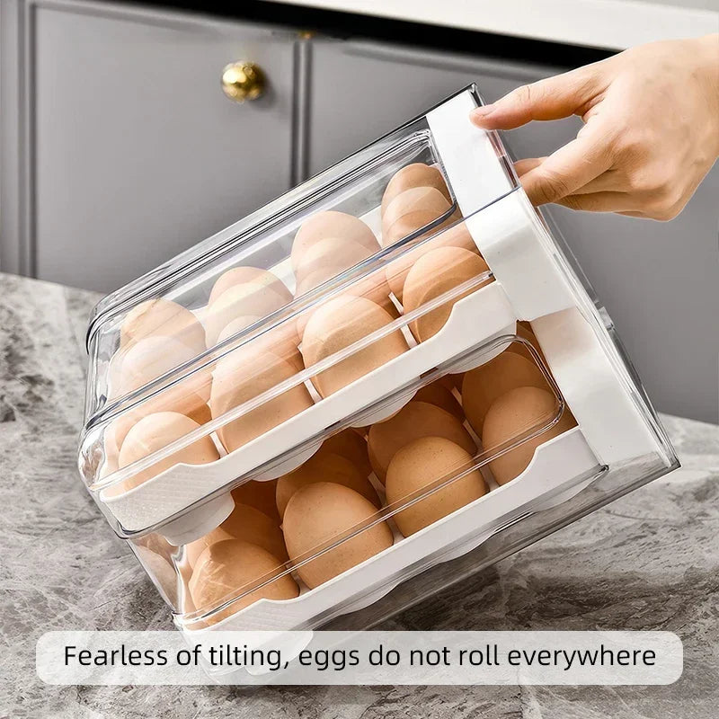 Stackable Refrigerator Egg Organizer Drawer