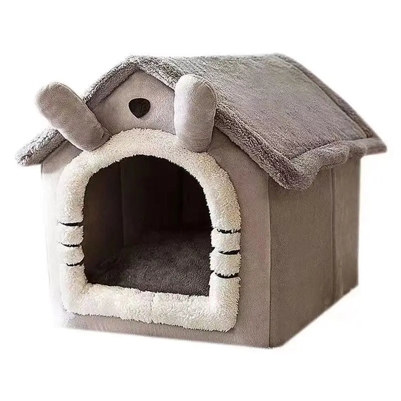 All Season Dog House with Removable Cushion