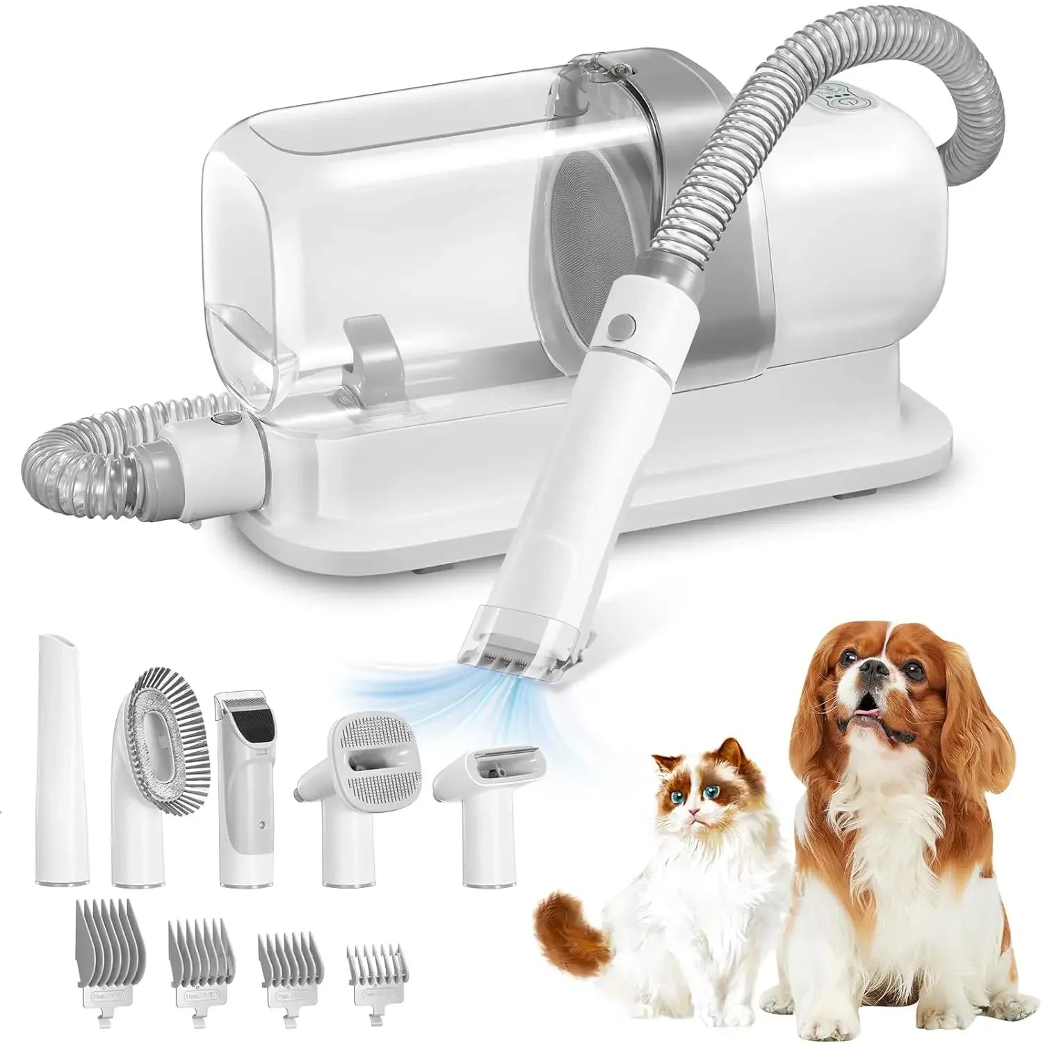 Pet Grooming Vacuum Kit — 2.3L Capacity