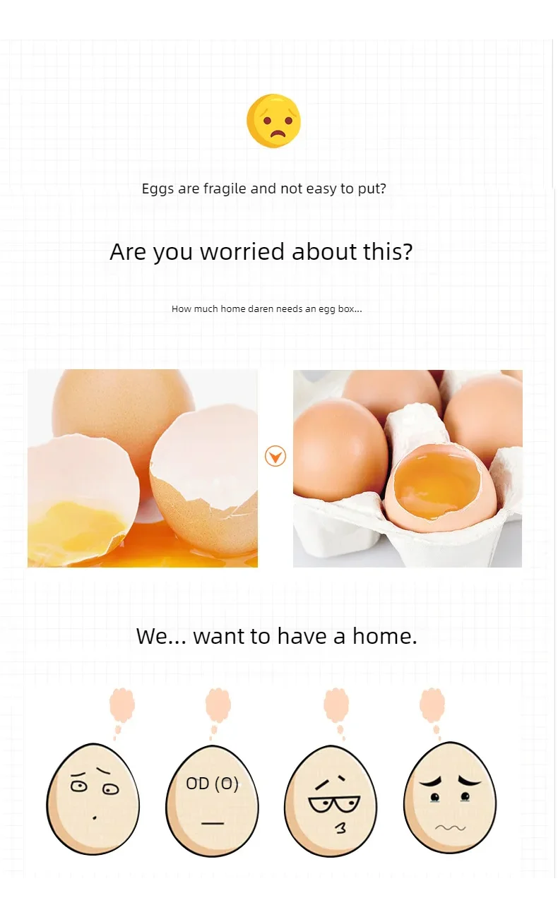 Stackable Refrigerator Egg Organizer Drawer