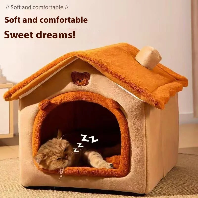 All Season Dog House with Removable Cushion