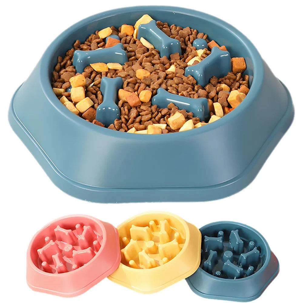 Slow Feeder Dog Bowl — Anti-Choke Design
