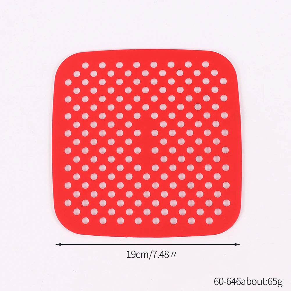 Silicone Air Fryer Liner — Round & Square Multiple Sizes