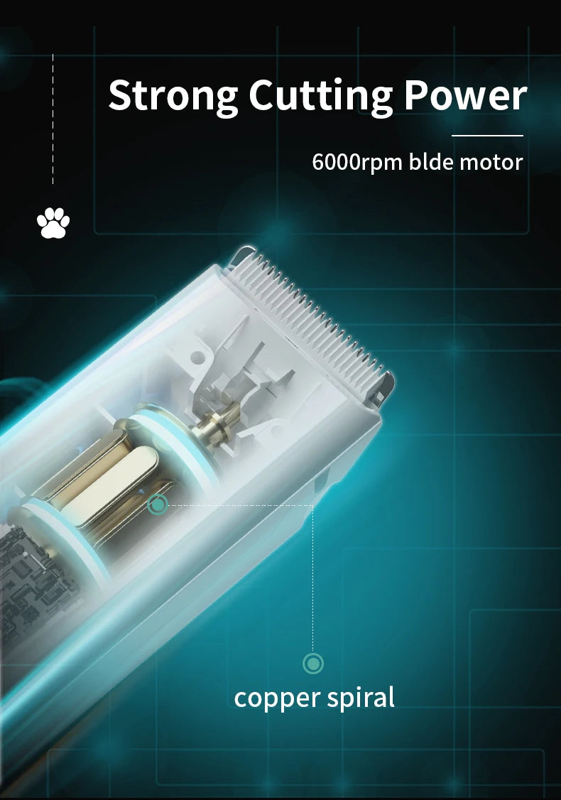 Professional Pet Hair Clipper — Quiet Motor