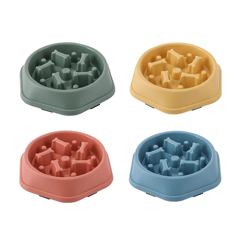 Slow Feeder Dog Bowl — Anti-Choke Design