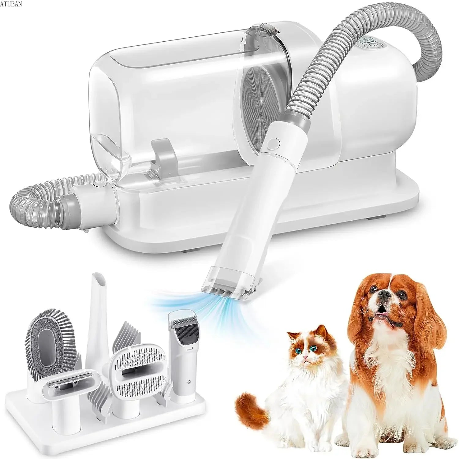 Pet Grooming Vacuum Kit — 2.3L Capacity