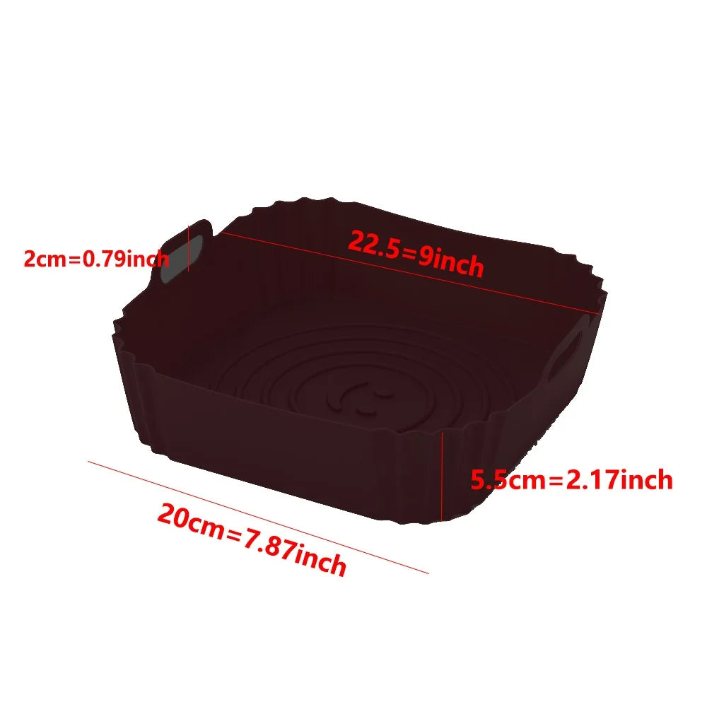 Reusable Silicone Air Fryer Baking Pan