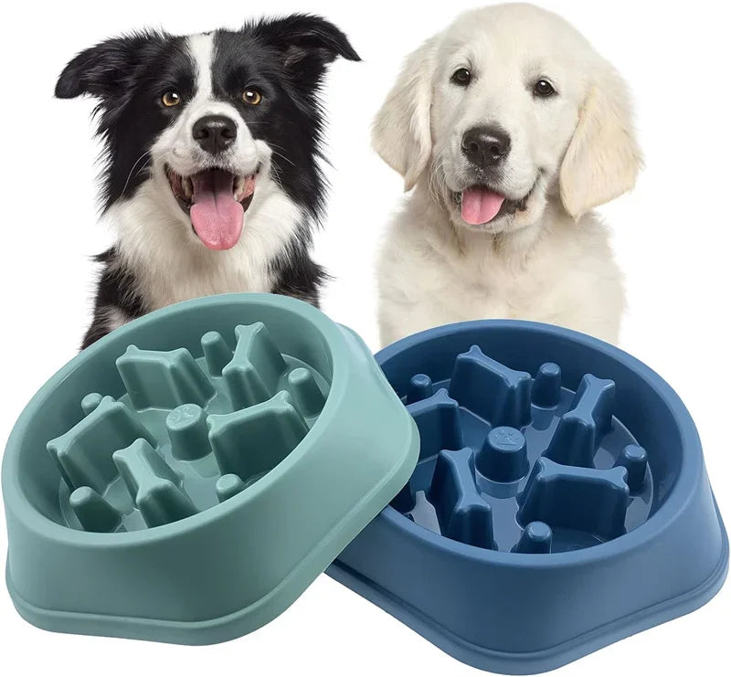 Slow Feeder Dog Bowl — Anti-Choke Design