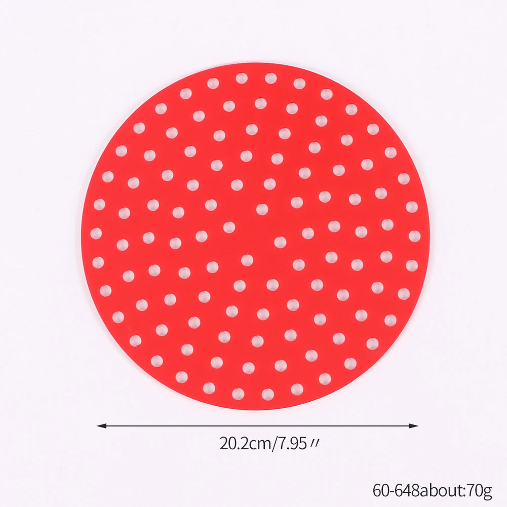 Silicone Air Fryer Liner — Round & Square Multiple Sizes
