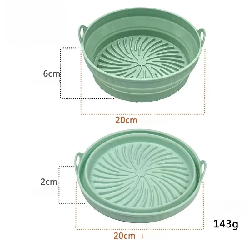 Foldable Silicone Air Fryer Pan