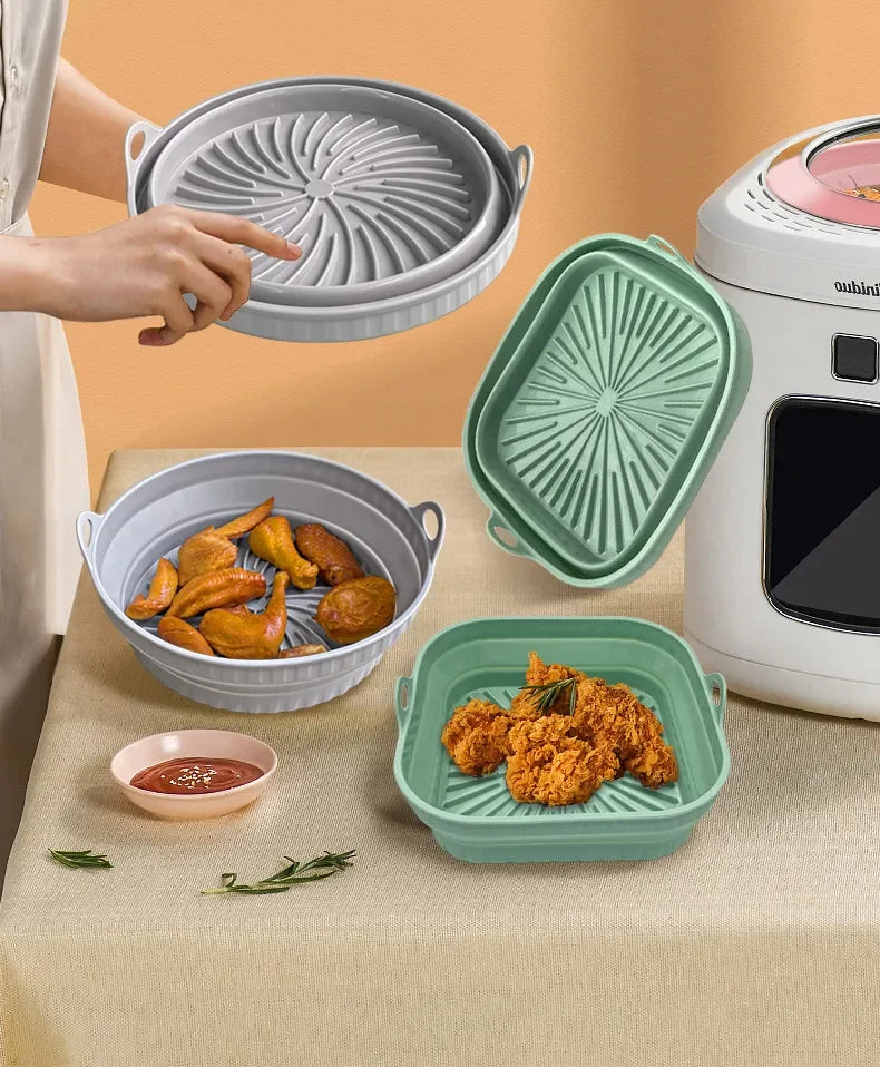 Foldable Silicone Air Fryer Pan