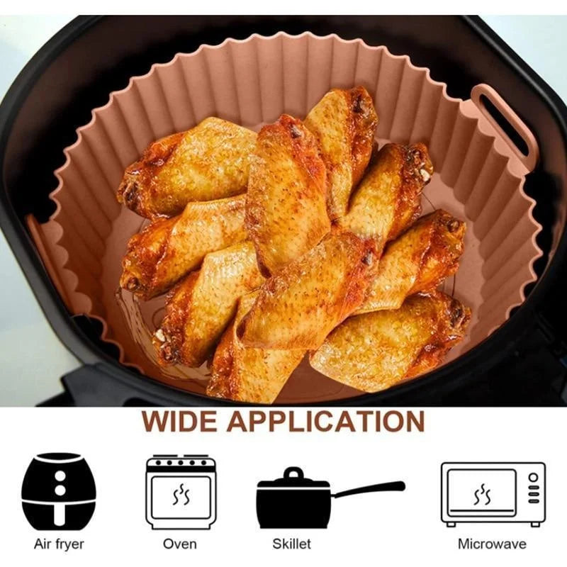 Silicone Air Fryer Basket Liner — Non-Stick