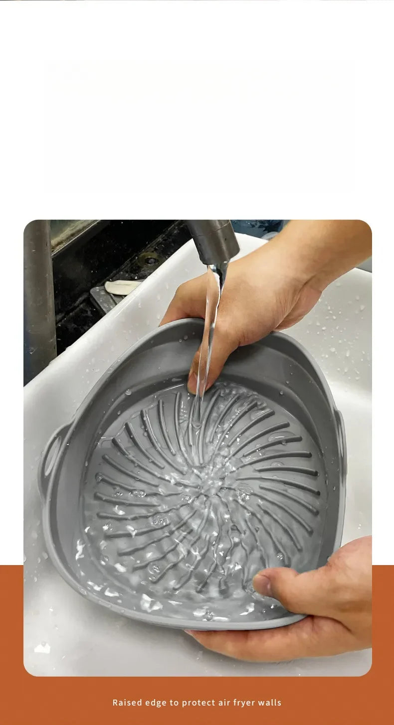 Foldable Silicone Air Fryer Pan
