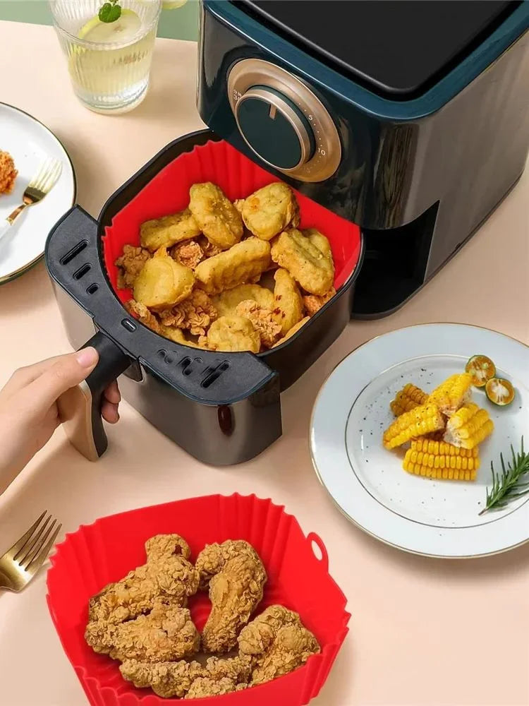 Reusable Silicone Air Fryer Baking Pan