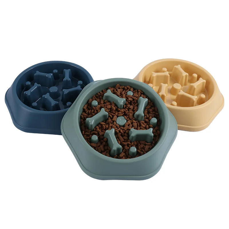 Slow Feeder Dog Bowl — Anti-Choke Design