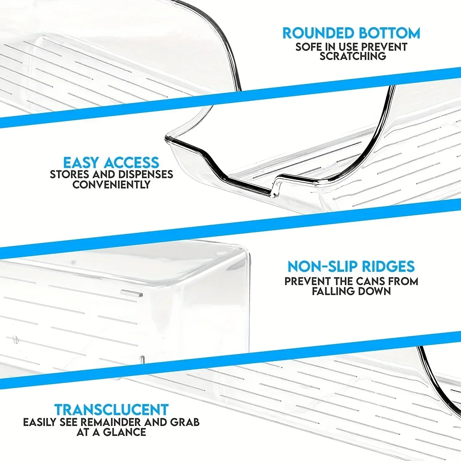Stackable Refrigerator Organizer Bins