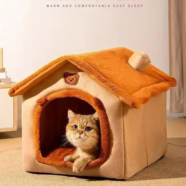 All Season Dog House with Removable Cushion