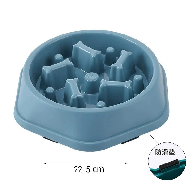 Slow Feeder Dog Bowl — Anti-Choke Design