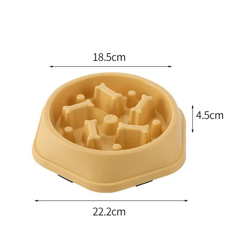 Slow Feeder Dog Bowl — Anti-Choke Design
