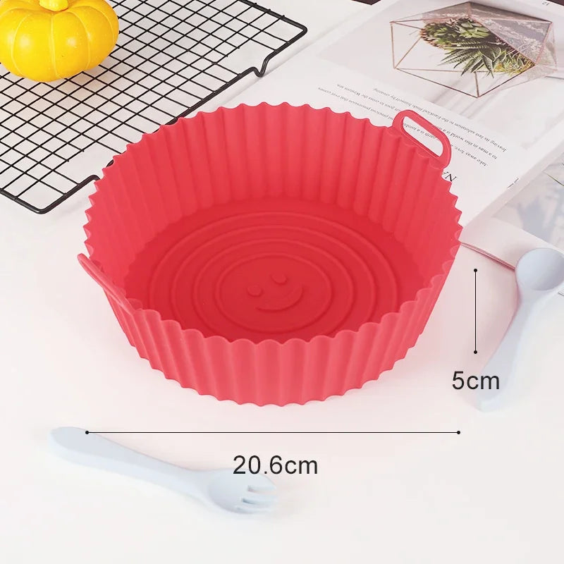 Reusable Silicone Air Fryer Baking Pan