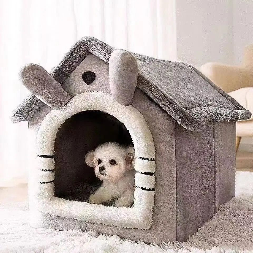 All Season Dog House with Removable Cushion