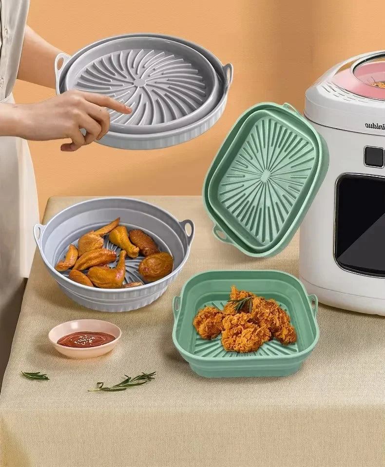 Foldable Silicone Air Fryer Pan