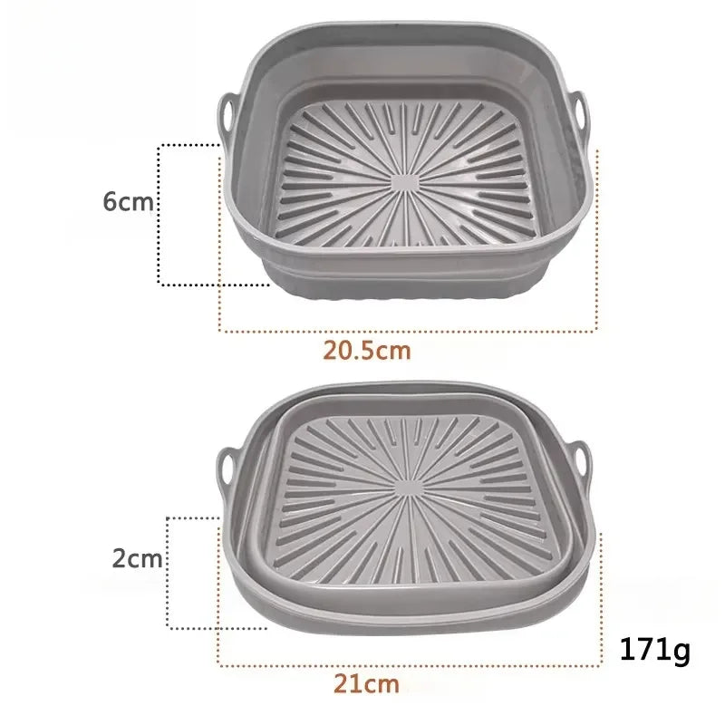 Foldable Silicone Air Fryer Pan