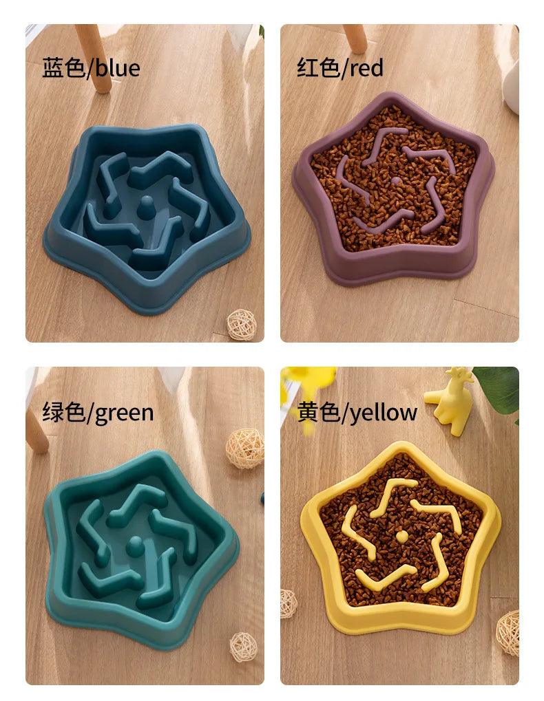 Slow Feeder Bowl for Cats & Dogs