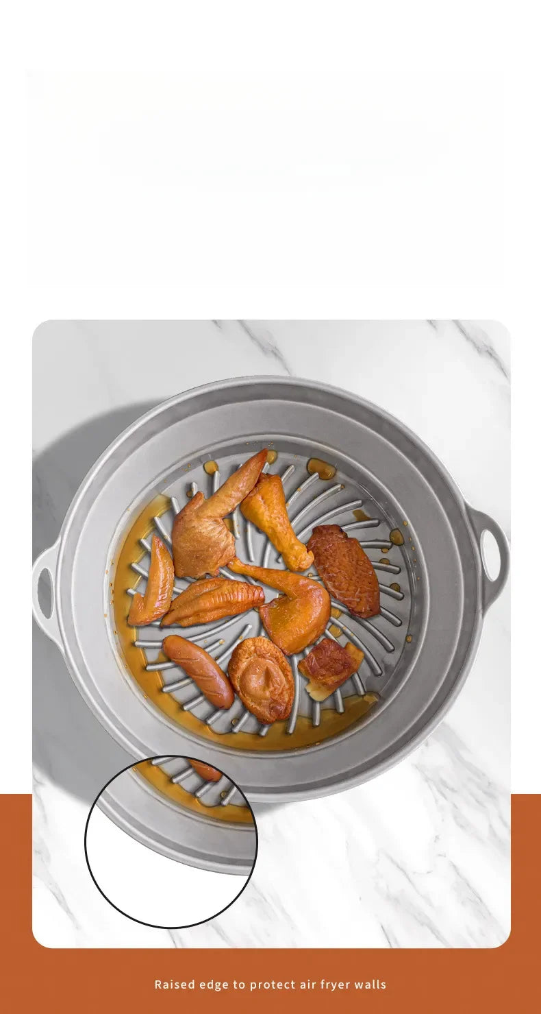 Foldable Silicone Air Fryer Pan