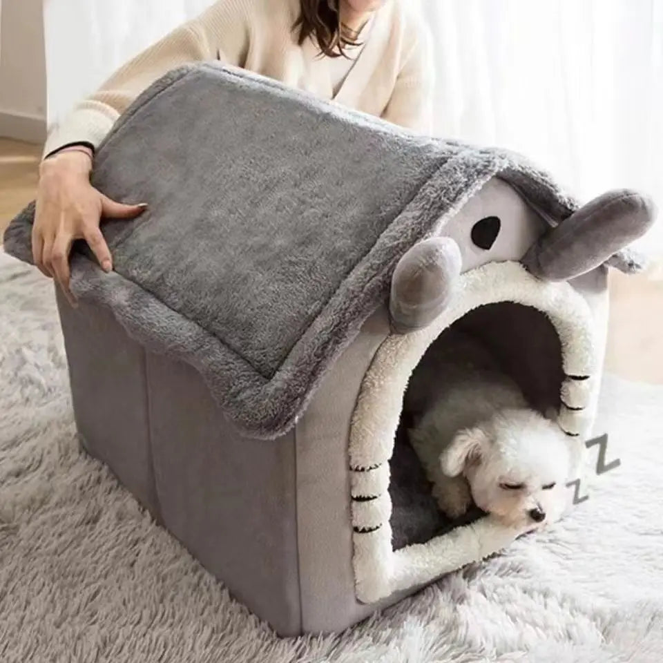 All Season Dog House with Removable Cushion