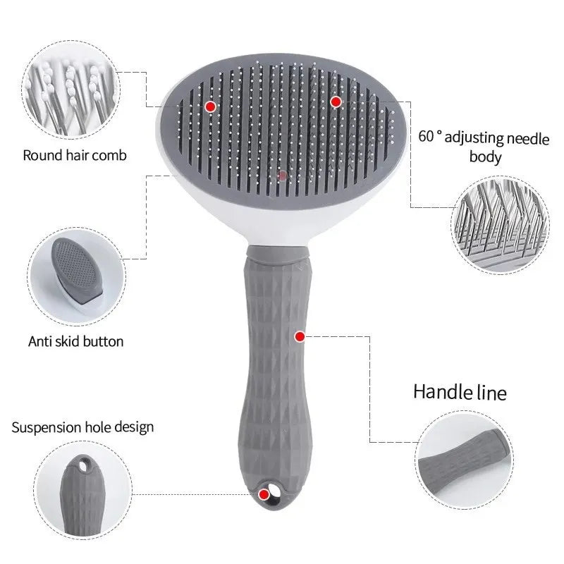 Self-Cleaning Pet Hair Brush & Comb