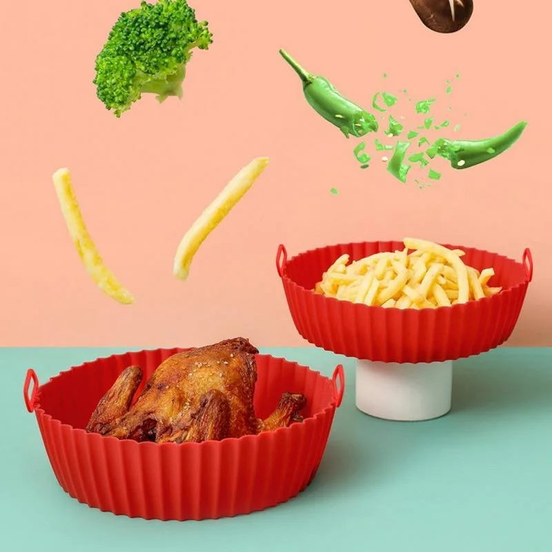 Silicone Air Fryer Basket Liner — Non-Stick