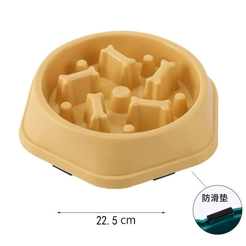 Slow Feeder Dog Bowl — Anti-Choke Design