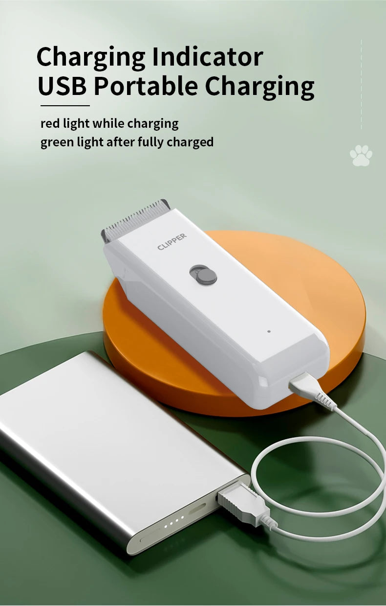 Professional Pet Hair Clipper — Quiet Motor