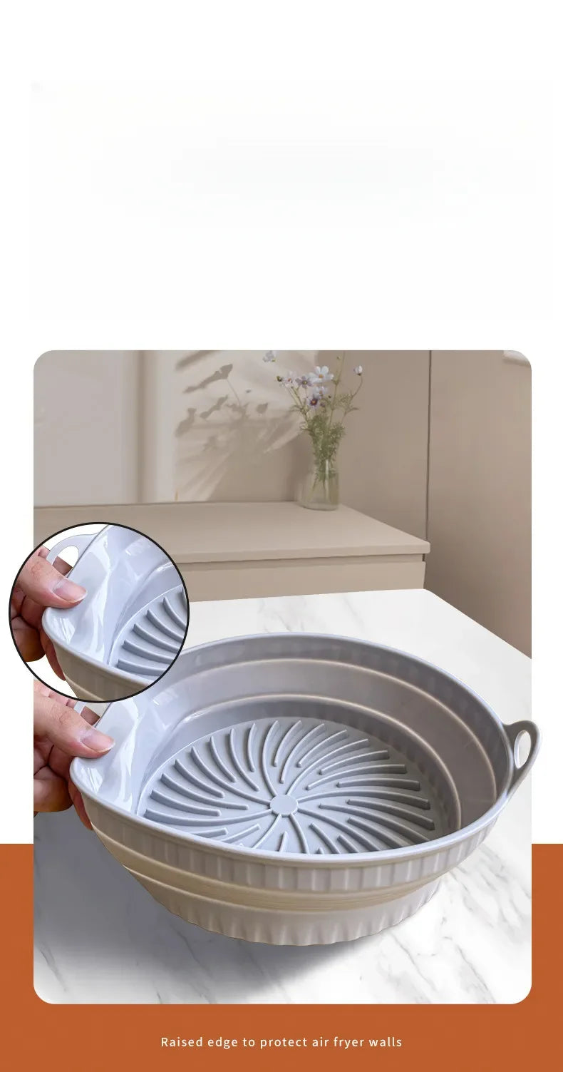 Foldable Silicone Air Fryer Pan