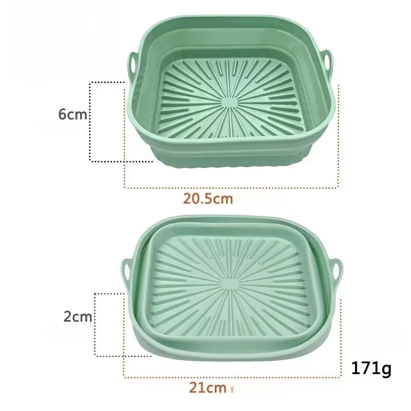 Foldable Silicone Air Fryer Pan