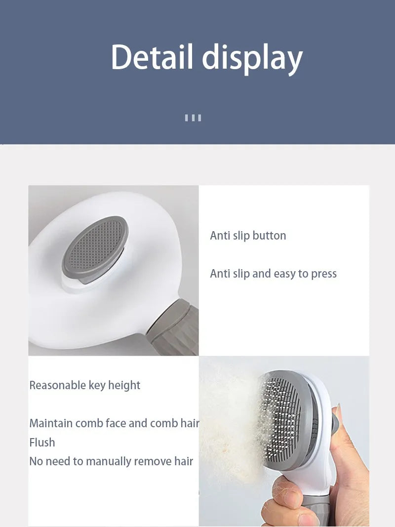 Self-Cleaning Pet Hair Brush & Comb